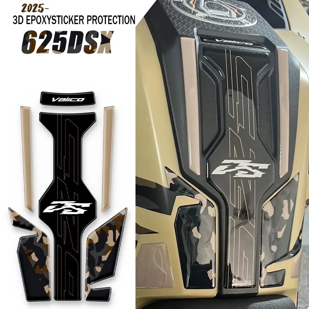 For Voge Valico DS625X Sticker DSX625 Tank Pad Protector Motorcycle Accessories 625DSX 3D Epoxy Decals