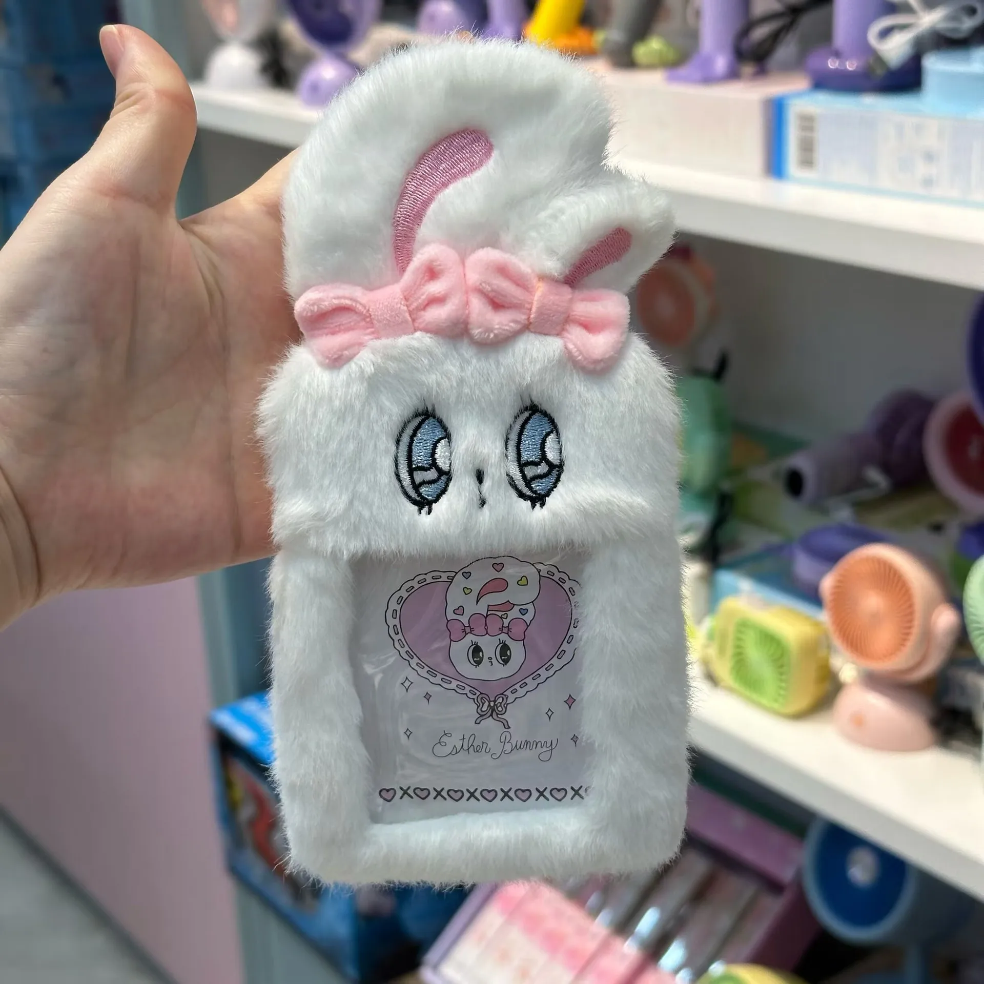 new Funny High quality new product long ear rabbit card bag cute original boutique plush rabbit plush card sleeve fashione doll