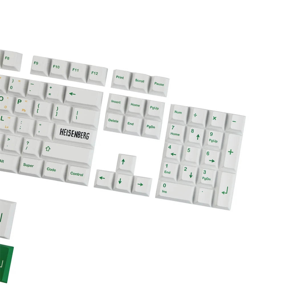 Szokás keycap Fehérítőszer Zsozsó heisenberg keycaps Vadcseresznyefa Idom ANSI Tervezet ISO Beszáll 3U 6.25U 7U spacebar 1.75U 2U Tisztába tesz Tapogat