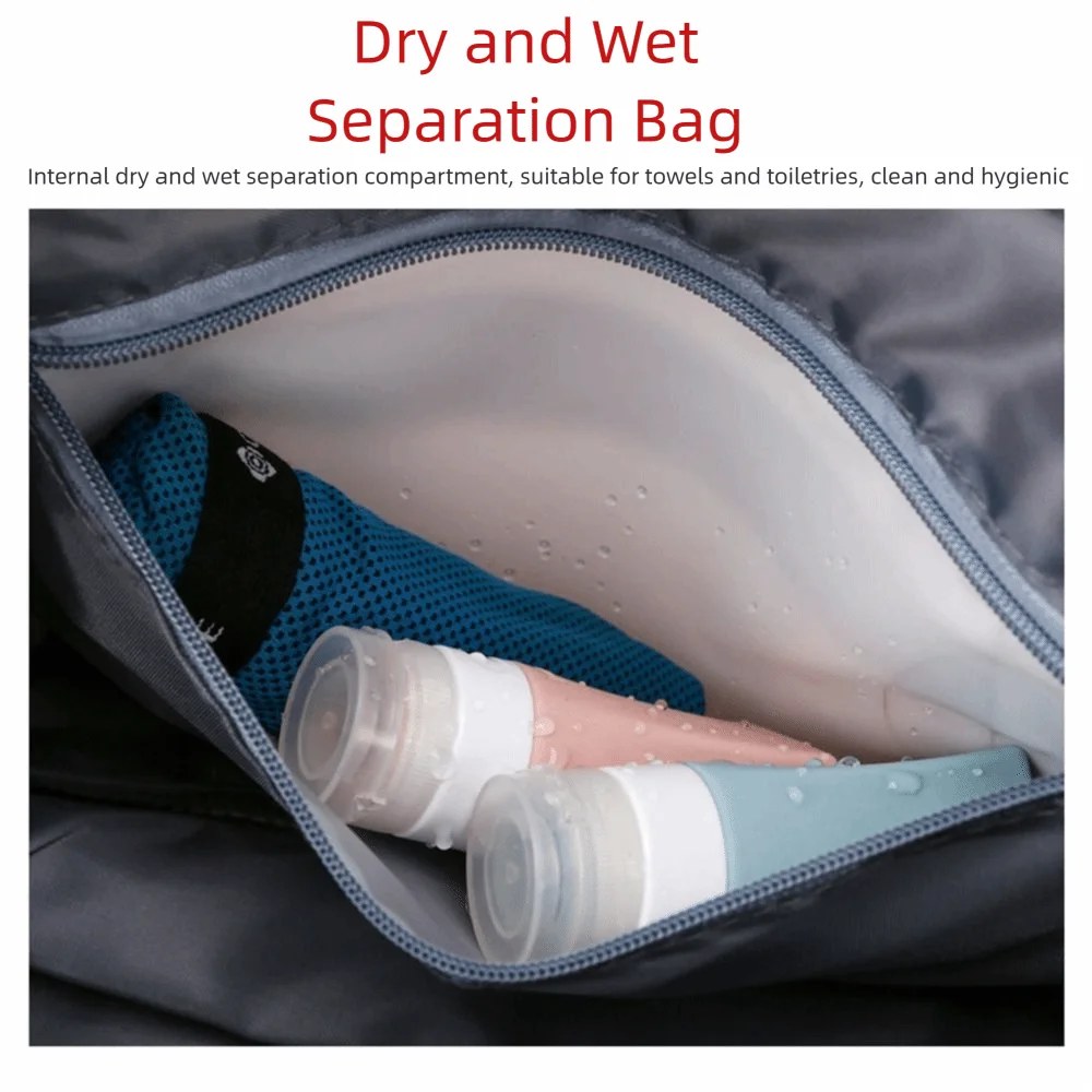 Expandable Travel Duffel Bag Crossbody Large Capacity Travel Luggage Bag Durable Wear Resistant Women's Fitness Handbag