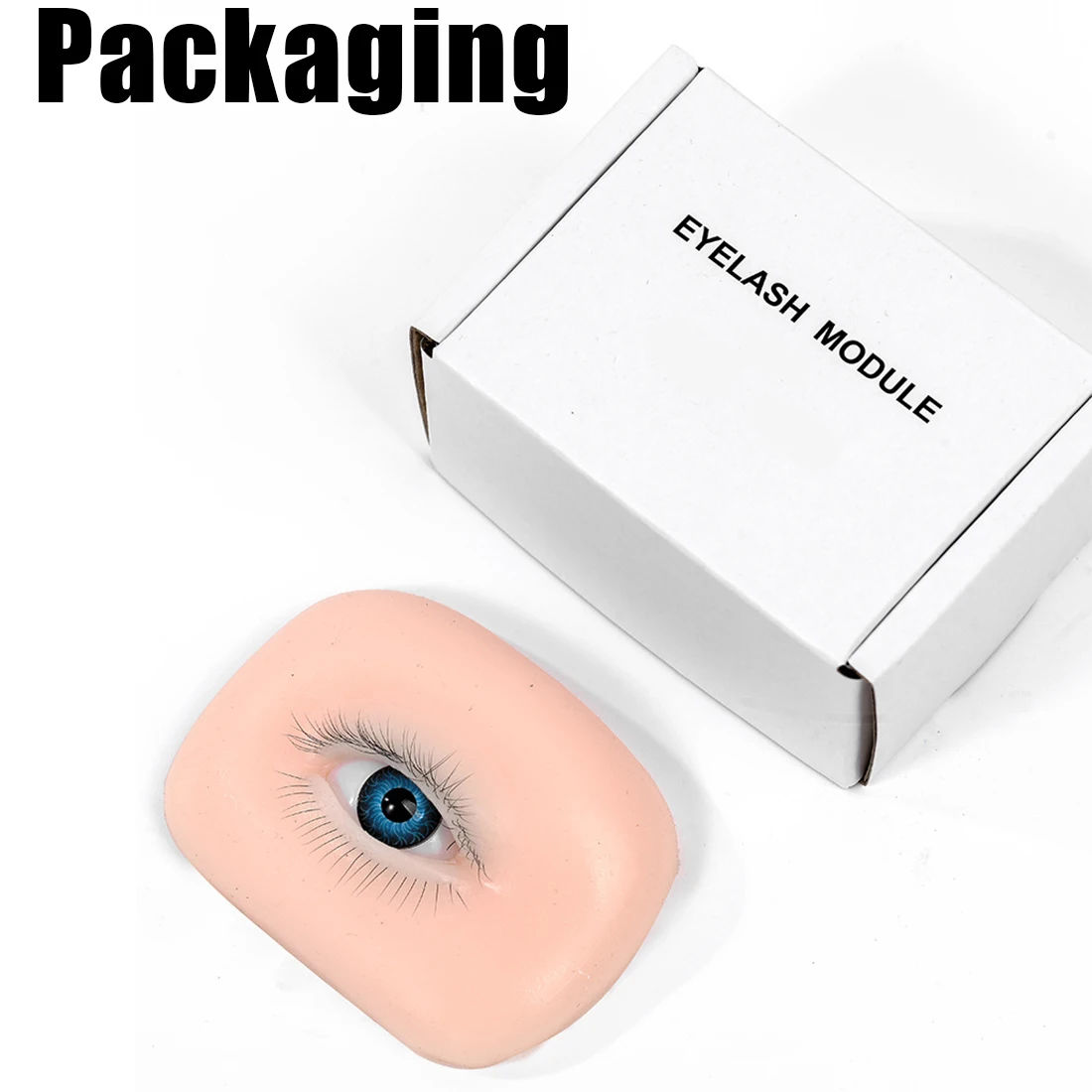 5D Wimpern Praxis Auge Modell Silikon Soft-Touch Simulation Doppel Schicht Wimpern Training Make-Up-Tool