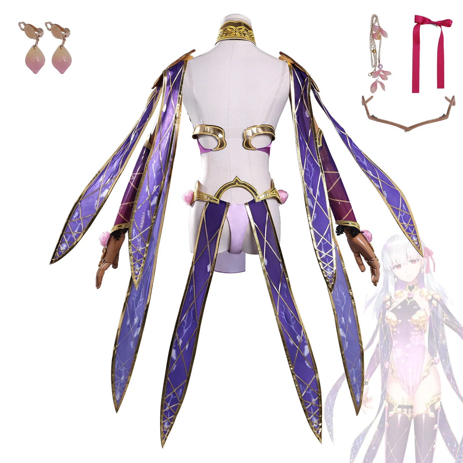 مجموعة أزياء Fgo Karna Second Ascension التأثيرية للسيدات بنمط جديد لعبة Grand Order Game Anime Halloween Outfit