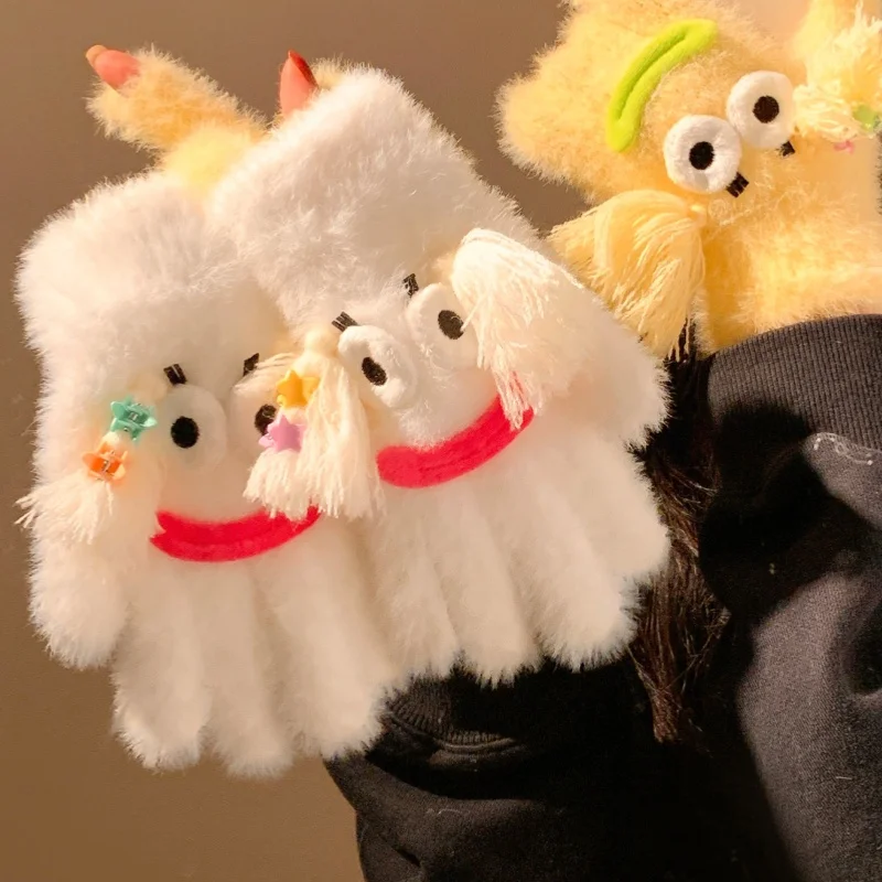 

В наличии Новые осенне-зимние милые забавные и очаровательные плюшевые вязаные перчатки Защита от холода Подарите друзьям Ниша Модный творческий подарок