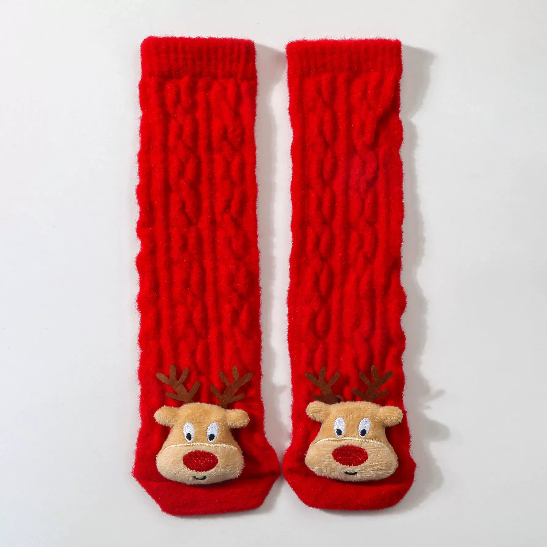 Christmas Baby Socks For Boys Girls Autumn Winter Toddler Knee High Floor Socks Children Red Festive Santa Claus Sock 0-3 Years