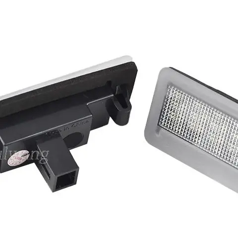 2Pcs Error Free LED License Plate Lamp For Fiat Doblo II Opel Vauxhall Combo Ram ProMaster City Auto Replacement Light