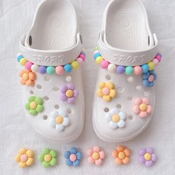 Colorful Flowers Shoe Charms Designer DIY Cute Shoes Decaration Party Accessories Clogs Kid Boy Women Girls Gifts