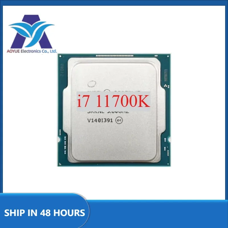 1pcs/lot Intel Core i7 11700K 3.6GHz 8-cores 16-threaded 125W LGA 1200 CPU Used Test perfect