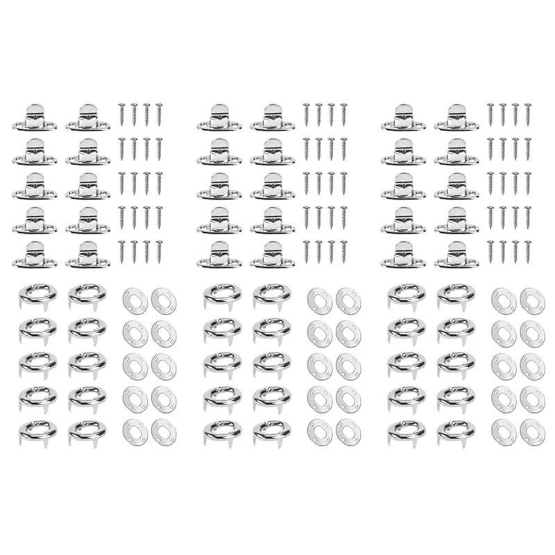 ABJO-30Sets Marine Grade Twist Lock Fasteners Turn Button Eyelet,For Canvas Marine Boats Sailboats Rvs Fastener Turn Buttons