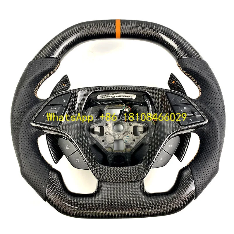 

Рулевое колесо из углеродного волокна для Chevrolet Corvette C7 Camaro, модификация, модернизация, частная настройка