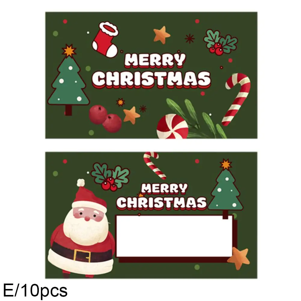 10/30PCS ใหม่คริสต์มาส Scratch การ์ด Santa Claus เครื่องมือ-ของขวัญปาร์ตี้คริสต์มาส DIY Voucher, และเกมต้นไม้วันหยุด Patte Y5I7