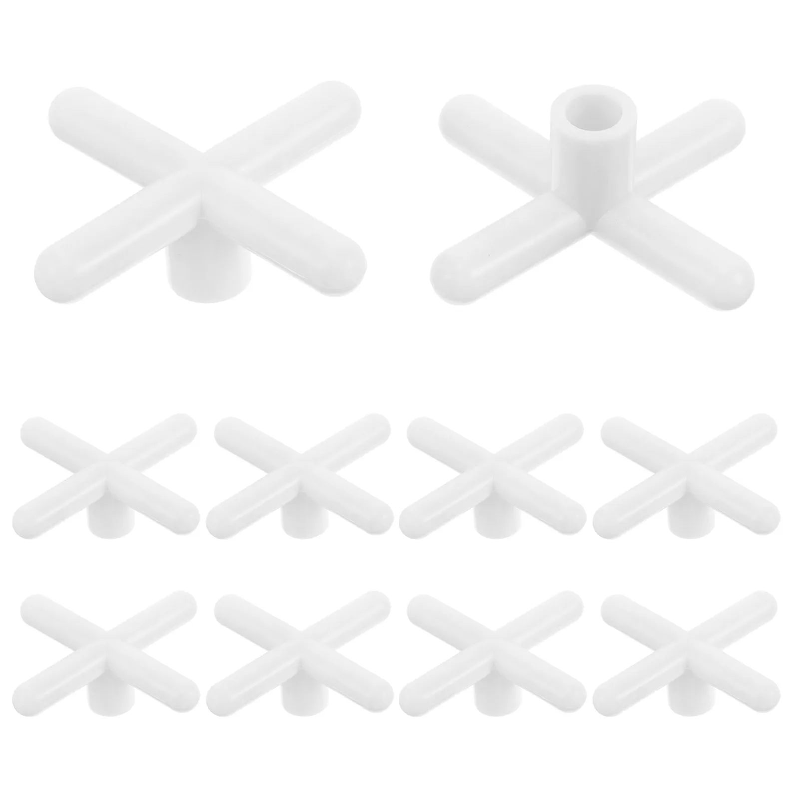 

10pcs Billiards Head Replacement Plastic Cue Cross Shaped Billiard Rest Stand Lightweight Portable Support For Pool Cue Stick