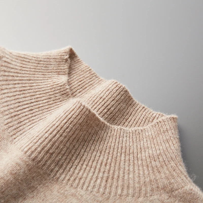 

Простой классический осенне-зимний мягкий теплый мужской шерстяной пуловер, внутренняя одежда, мужской свитер из 100% мериносовой шерсти, базовый трикотаж, топы