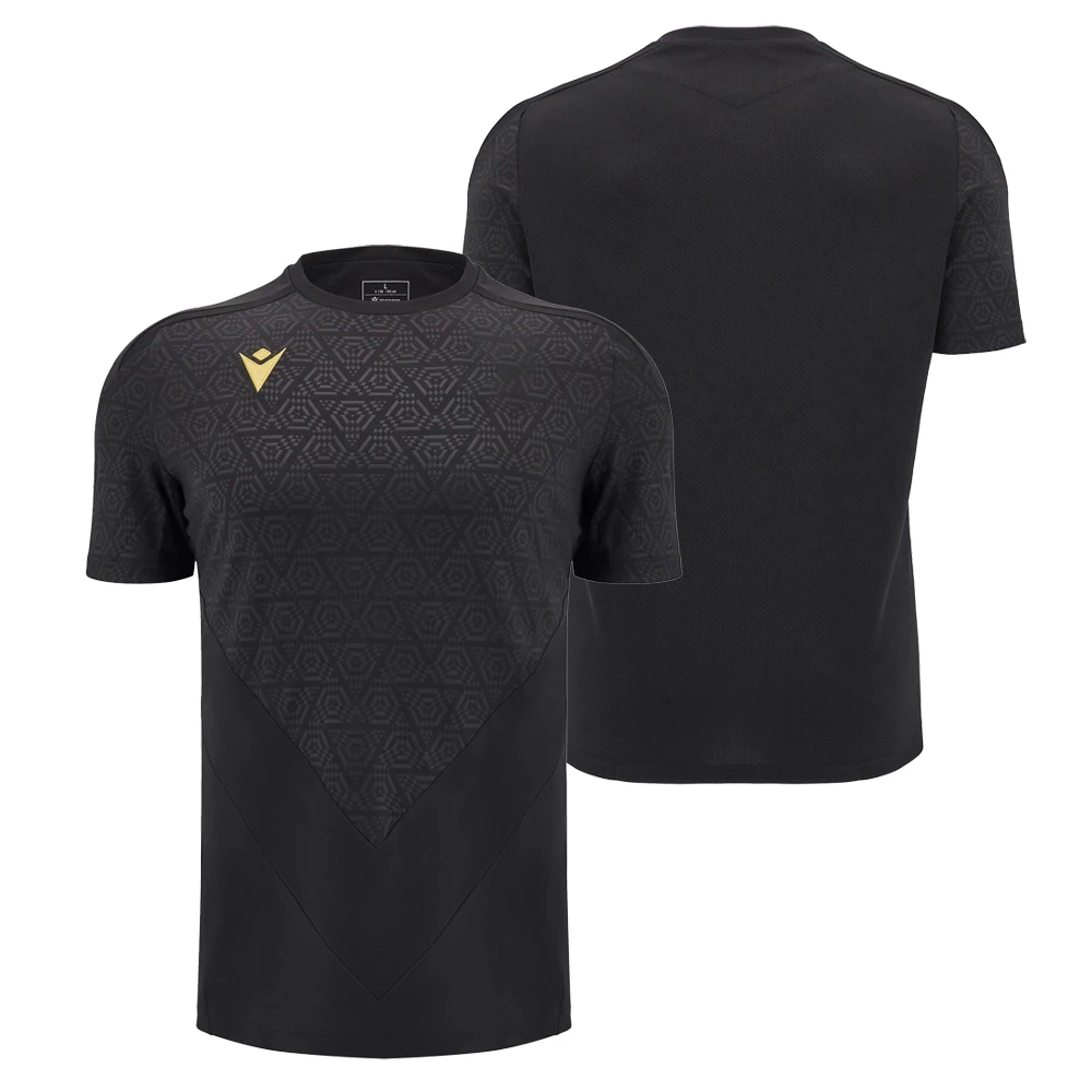 

Macron 25-26 Season Home And Away Black Personalized Classic Minimalist Temperament Sports Loose Breathable Fast Drying T-Shirt