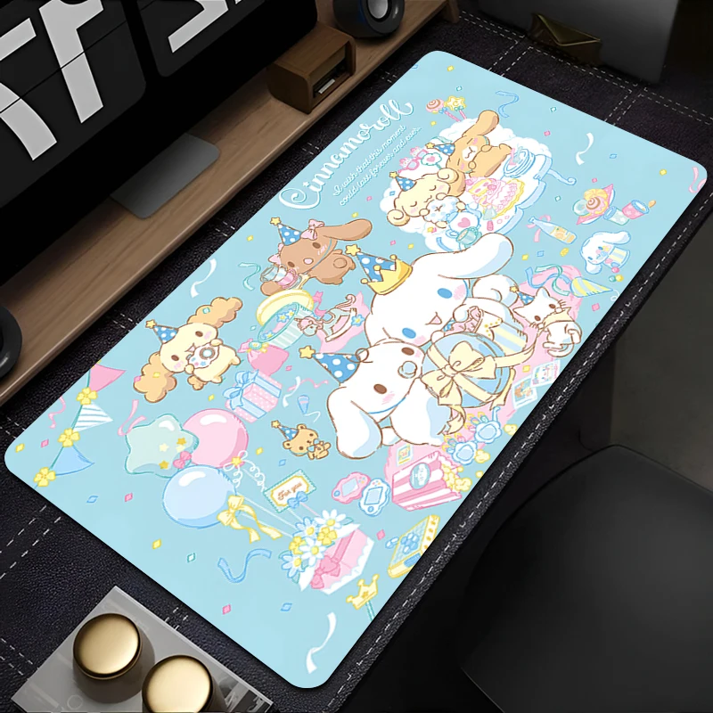 Mouse pad Large game player computer keyboard pad desk pad anti-slip cartoon table pad PC carpet Cinnamoroll Mousepad Kawaii XXL