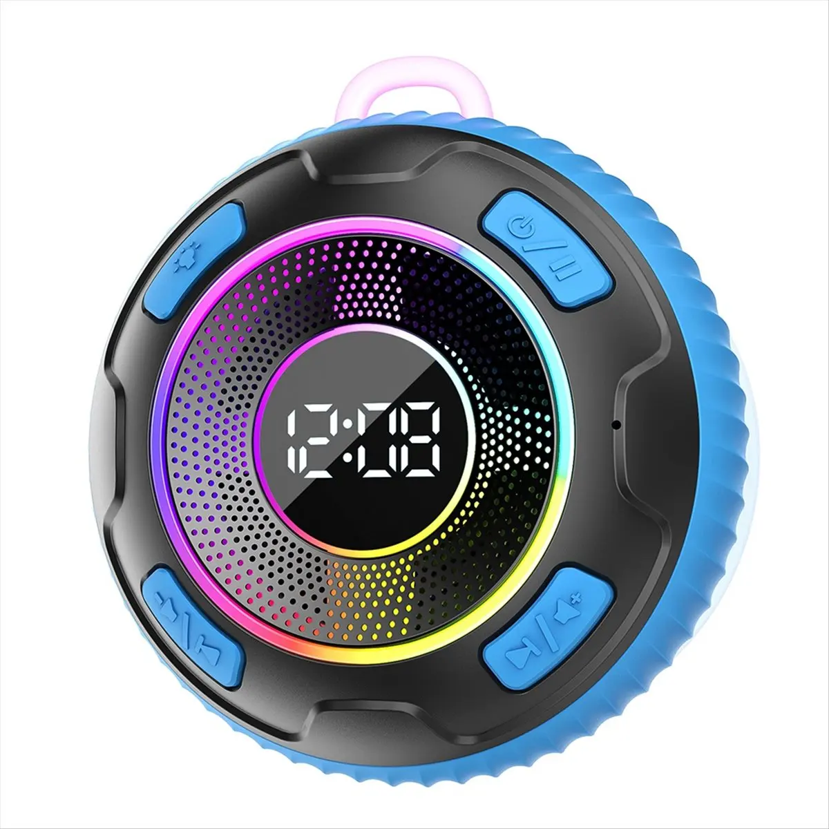 *X07A Wireless Speaker S5 IPX7 Waterproof ENC Speakers Built-in Mic 10 Hours Bluetooth Shower Speakers Subwoofer Blue image 2
