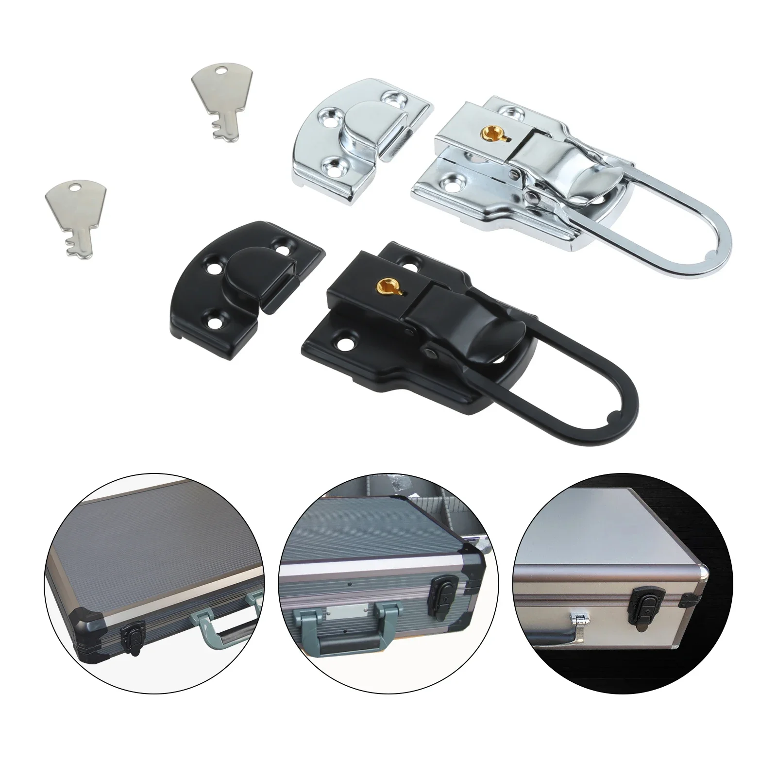 1 adet 89*50mm Metal Kutu Mandalı Çile Donanım takım dolabı Kilit Tokası Kemer Bavul Kutuları Durumda Bagaj Evrak Çantası