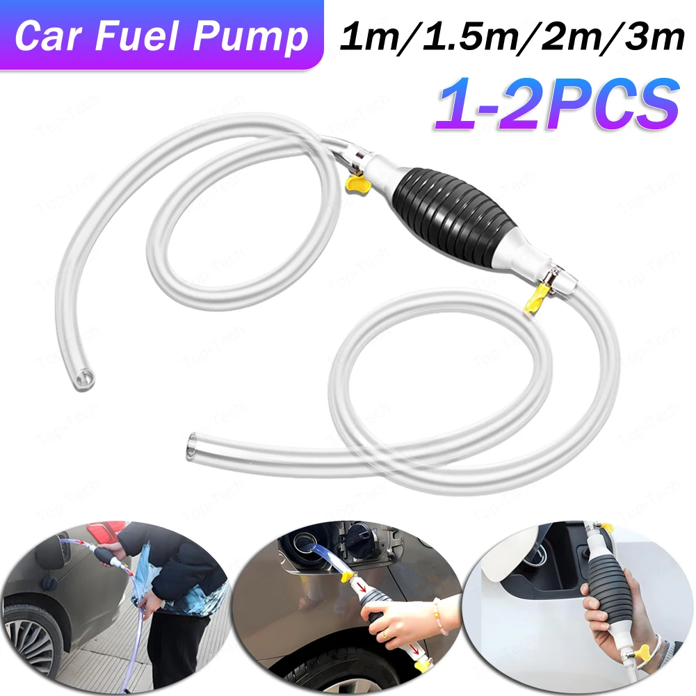 

Топливный дизельный бензиновый насос со шлангом, ручной соломенный насос, многофункциональный всасывающий насос для жидкости, пригодный для топлива, бензина, дизельного бензина