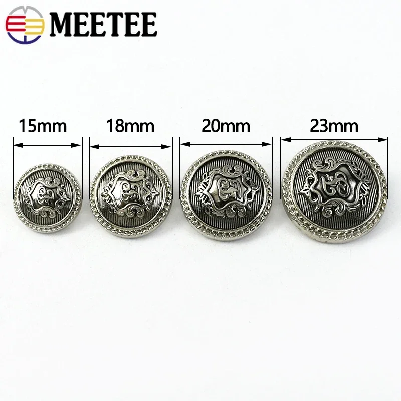 10/30/50pcs retro Fém Szállodai küldönc 15/18/20/23mm Alvóhely Megvarr gomb számára Farmernadrág Öltözés decorativa Csat DIY mesterségek accessor