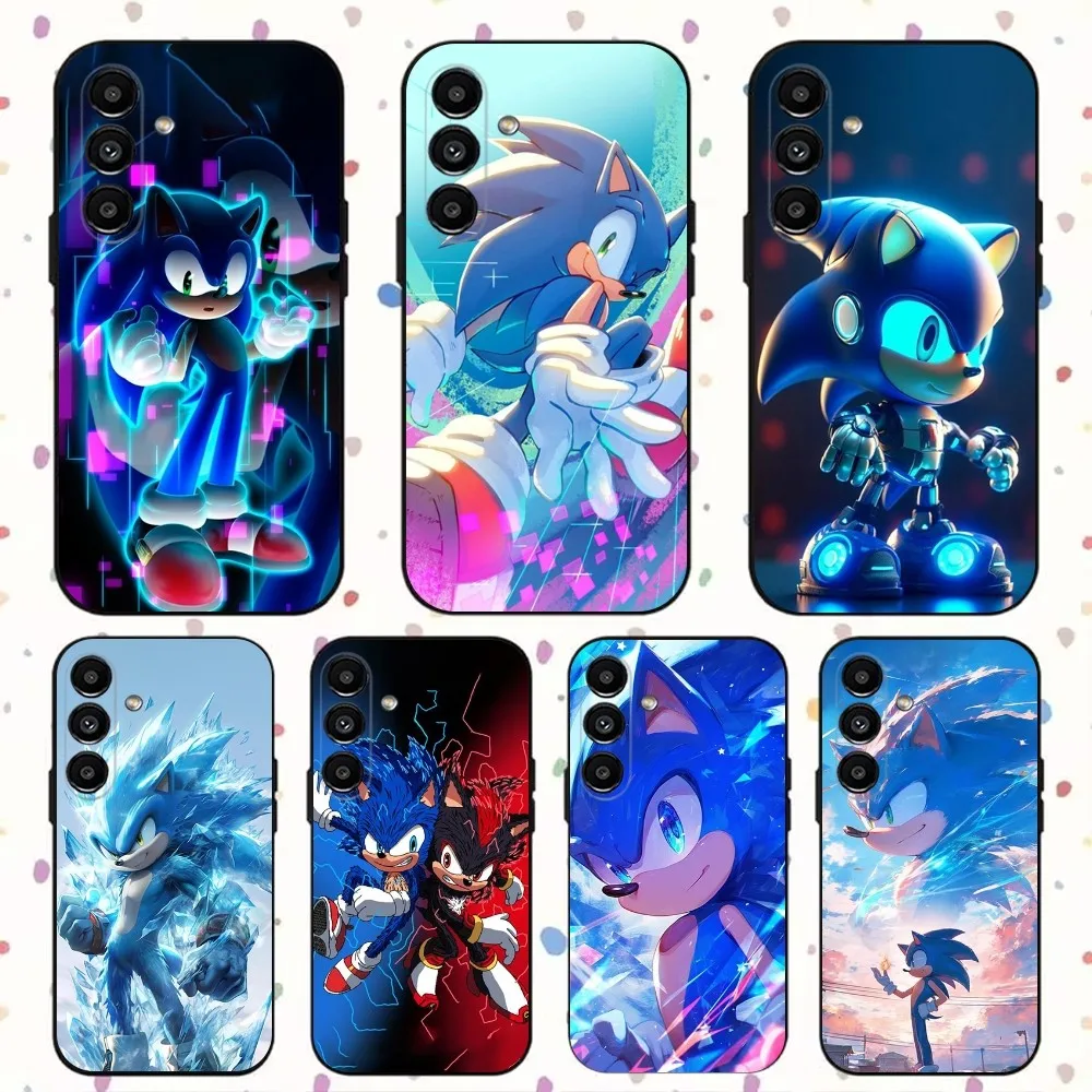 S-SonicS H-Hedgehog Phone Case For Samsung S24,S21,S22,S23,S30,Ultra,S20,Plus,Fe,Lite,Note,10,9,5G Black Soft Cover