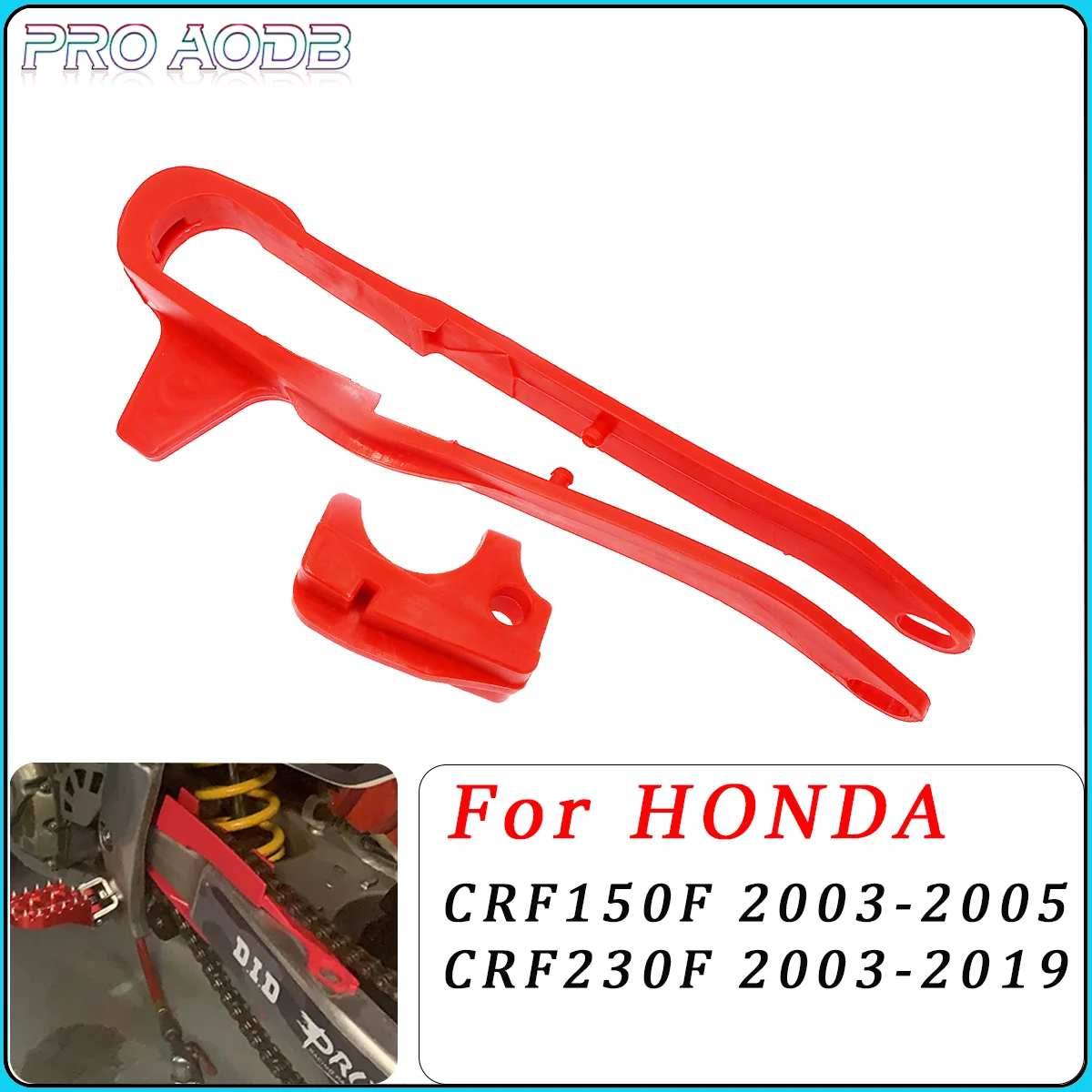 

Motorcycle Plastic Guide Chain Glue Slider Guard For Honda CRF 150F 230F CRF150F CRF230F 2003-2016 2017 2018 2019 Dirt Pit Bike