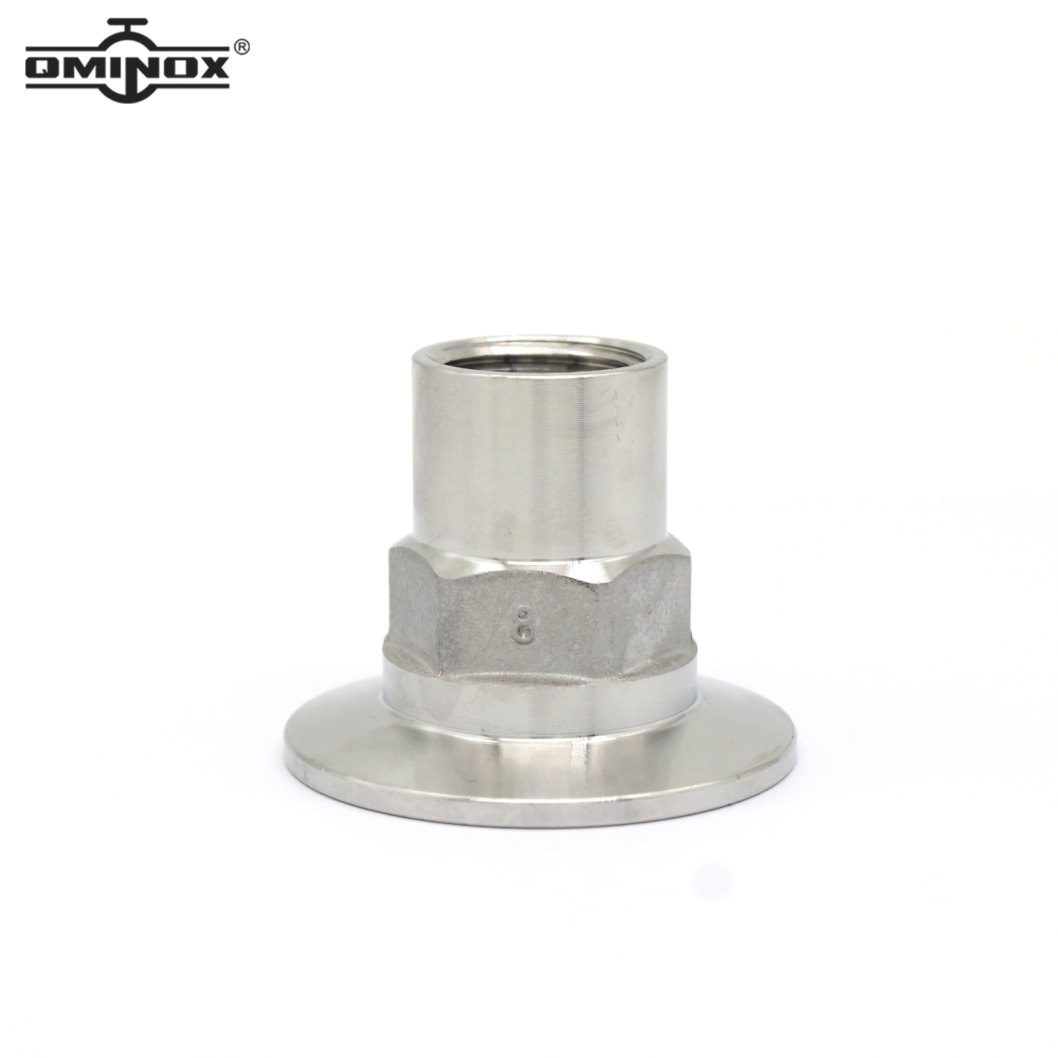 SS304 SS316L Stainless steel Tri clamp BSPT Female adatper Food Grade Precision casting quick-fitting hexagonal Female DN15-50