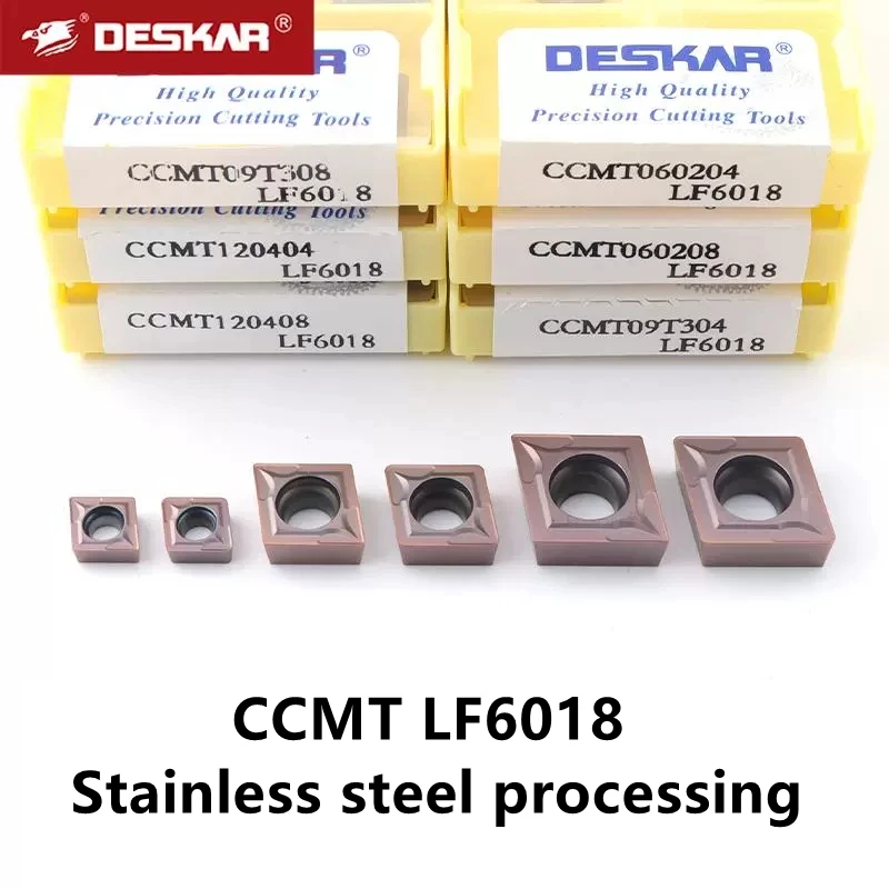 

Deskar Cemented Carbide Cnc Blade Ccmt060202 Ccmt060204 Ccmt09T302 Ccmt09T304 Ccmt09T308 Ccmt120404 Ccmt120408 Mp Vm Gm Lf6018