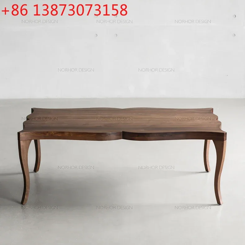 

Средневековый чайный столик из массива дерева/ореховый журнальный столик для гостиной, чайный столик