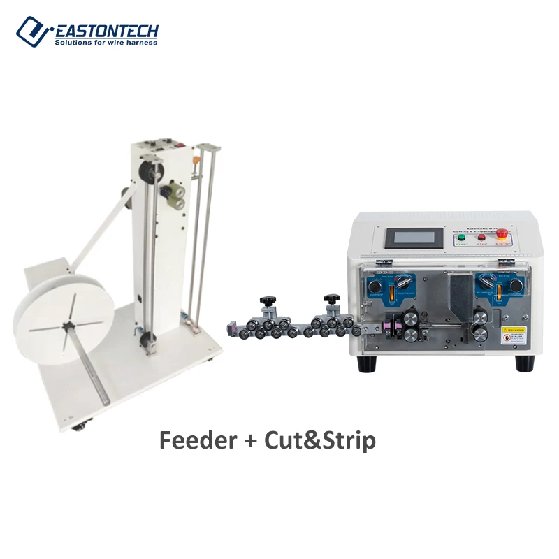 EASTONTECH EW-3035 آلة قطع وتجريد كابلات الأسلاك الأوتوماتيكية لقطع الأسلاك والشريط 30-8 AWG