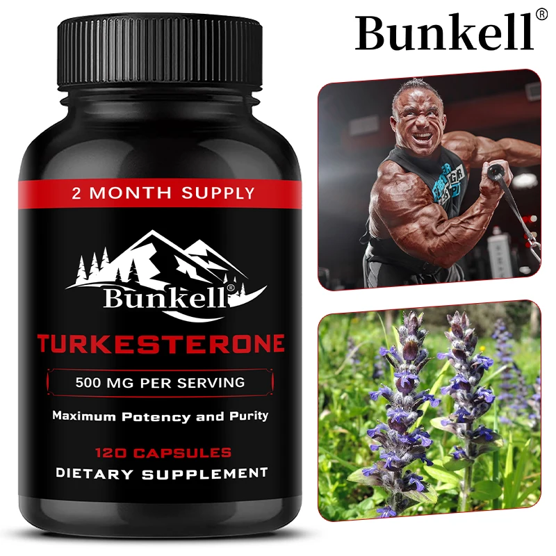 Turkesterone Capsules - Muscle Mass Growth, Strength, Workout Recovery, Energy, Endurance & Men’s Athletic Performance Support