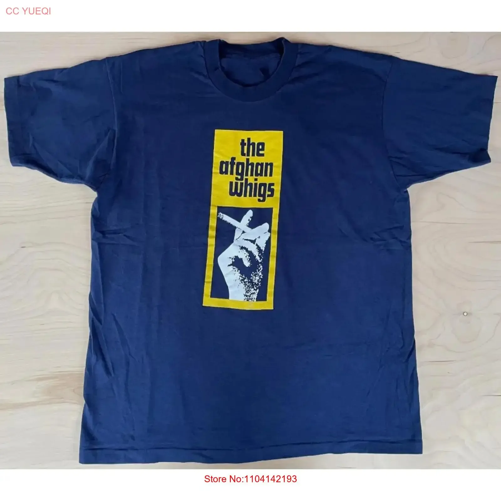 

Afghan Whigs T Shirt Vintage 90s Navy All Size vintage Washed Top For Everyday Wear Breathable streetwear designer clothes