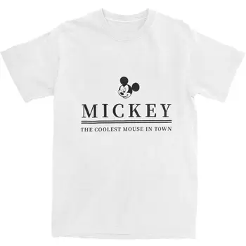 미키 마우스 순면 티셔츠 커플용 인기 티셔츠, 기본 캐주얼 반팔 티, 여름 인기