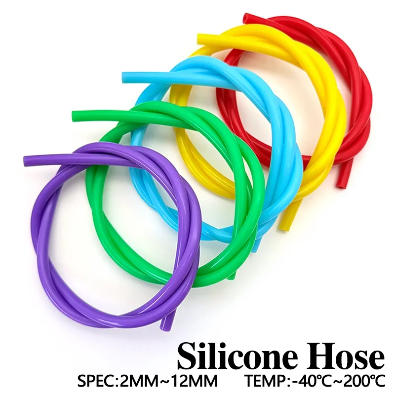 Odorless High Temp Silicone Pipe Food Safe Flexible Tubing ID 2 4 6 8 10mm for Home Brewing Water Line Air Pump Accessories