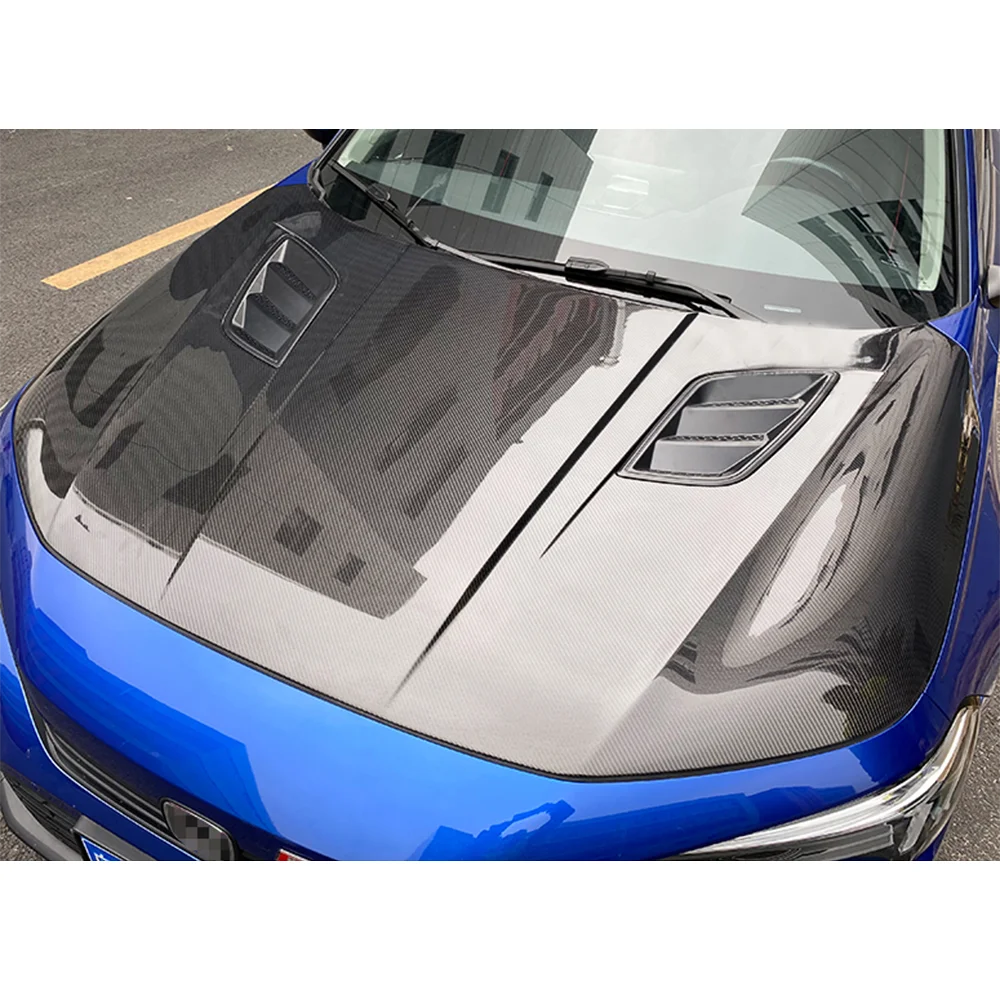 

Carbon Fiber Front Engine Bonnet Hood For Honda Civic 11th Hoot 2021 2022 2023 2024 ，100% tested well