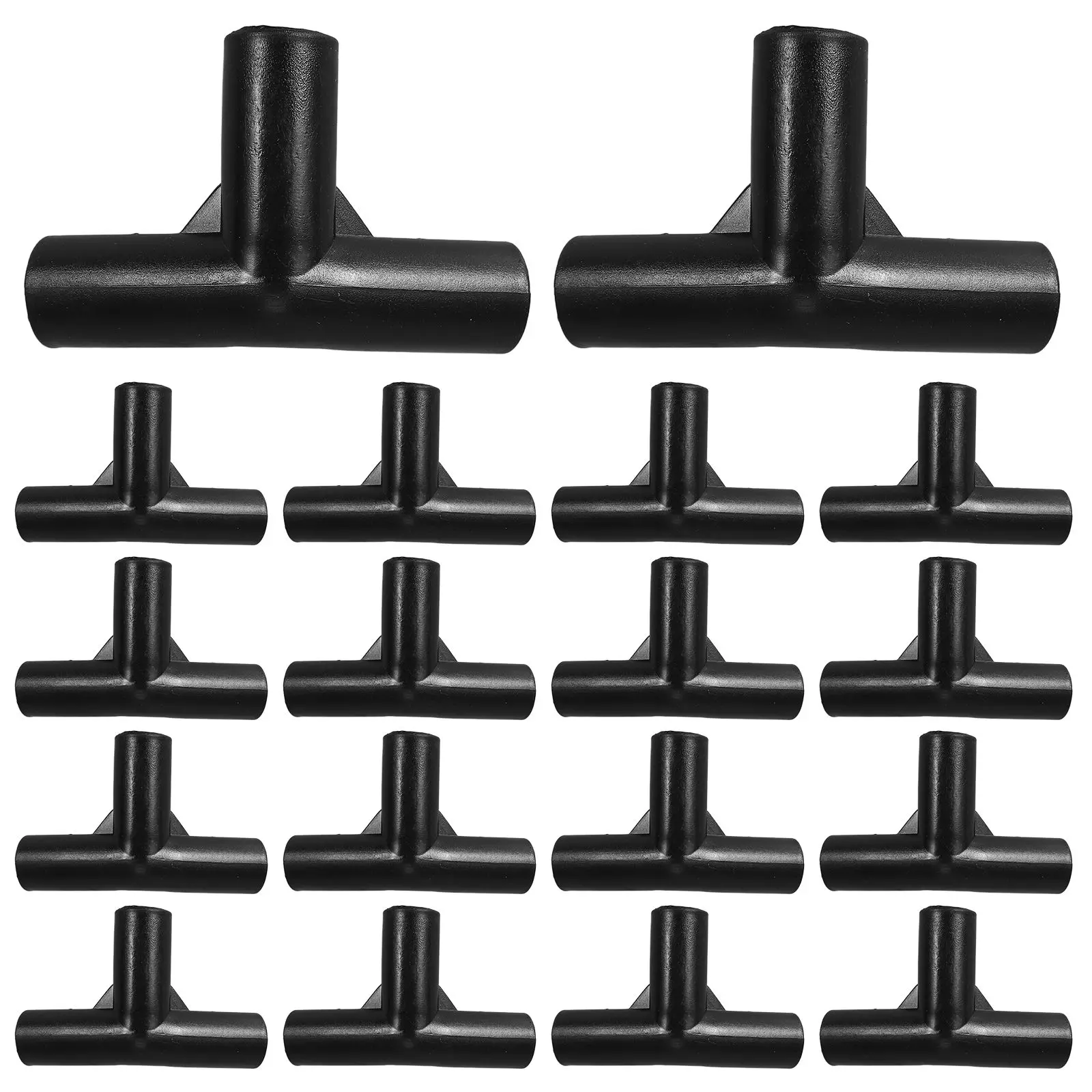 

20 Pcs Plastic Canopy Part Plant Support Connectors 3 Way Camping Tent Pole Tee Parts Supplies Greenhouse Fitting