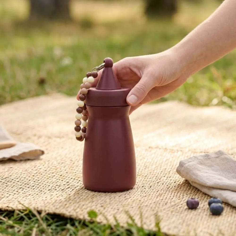 360ML Capacity Conical Mini Thermos Stainless Steel Vacuum Insulation Small Insulated Bottle Long Heat Retain Hot Cold Insulate
