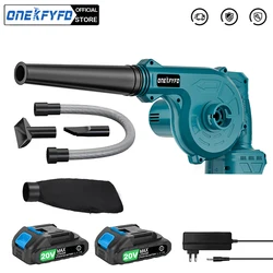 ONEKFYFD Cordless Electric Air Blower & Suction Portable Handheld Leaf Computer Dust Collector for Makita 18V Battery