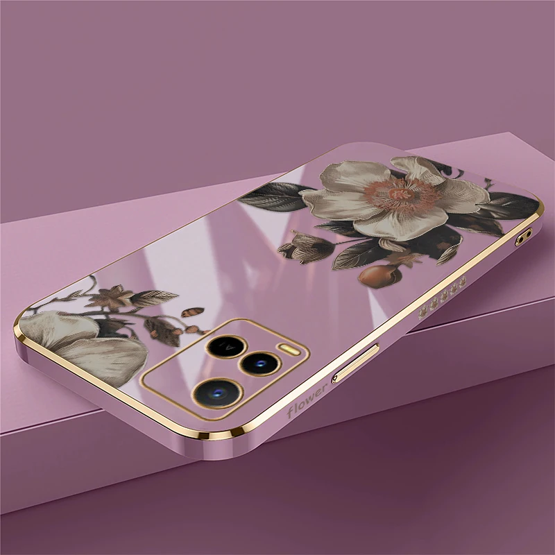 Stylish Cute Flower Phone Case For Vivo V19 V11i V11 Pro V9 V17 Russia V15 Pro V5S V5 Lite Plus Shockproof Soft Bumper Cover