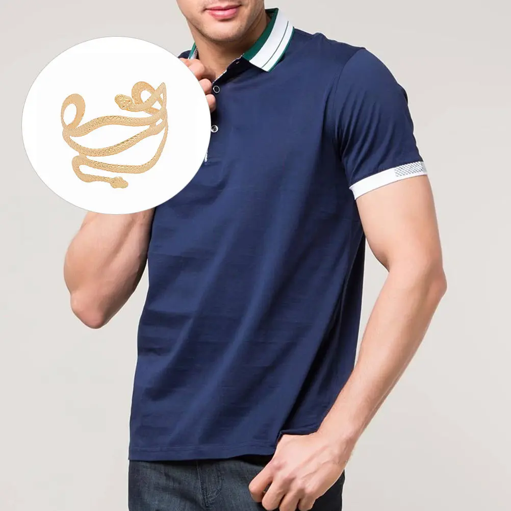 1 Stuks Metalen Armlet Punk Stijl Serpentine Ontwerp Mode Arm Sieraden Overdrijvende Metalen Armband Decoratie Vrouw Armlet