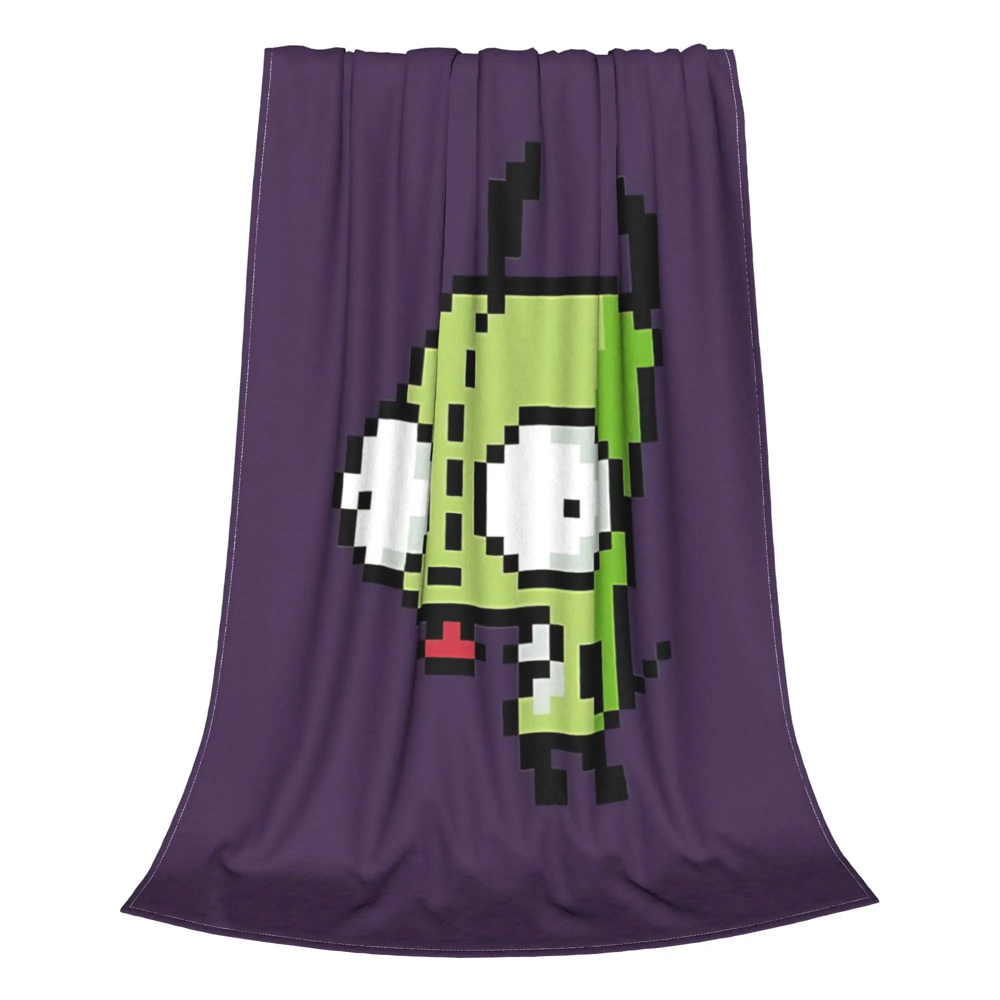 1PC Home Cute Room Decor chaotic alien Blanket Throw Blanket Invader Zim Novelty Warm Blanket All Season