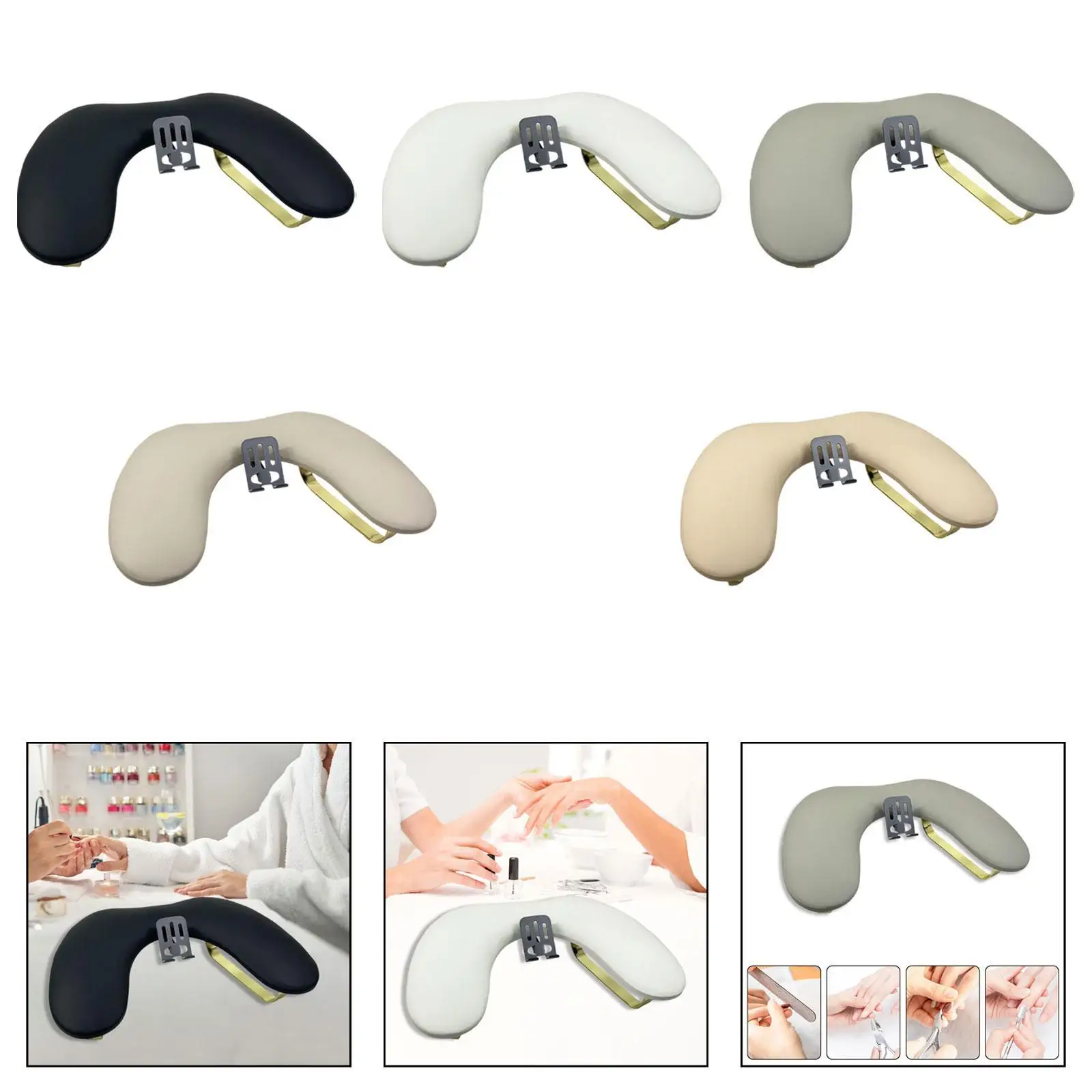 

Arm Rest for Nails Tech Sturdy,DIY Accessory Practical Nail Salon,Nail Art Portable Nail Hand Pillow Gifts with Phone Holder