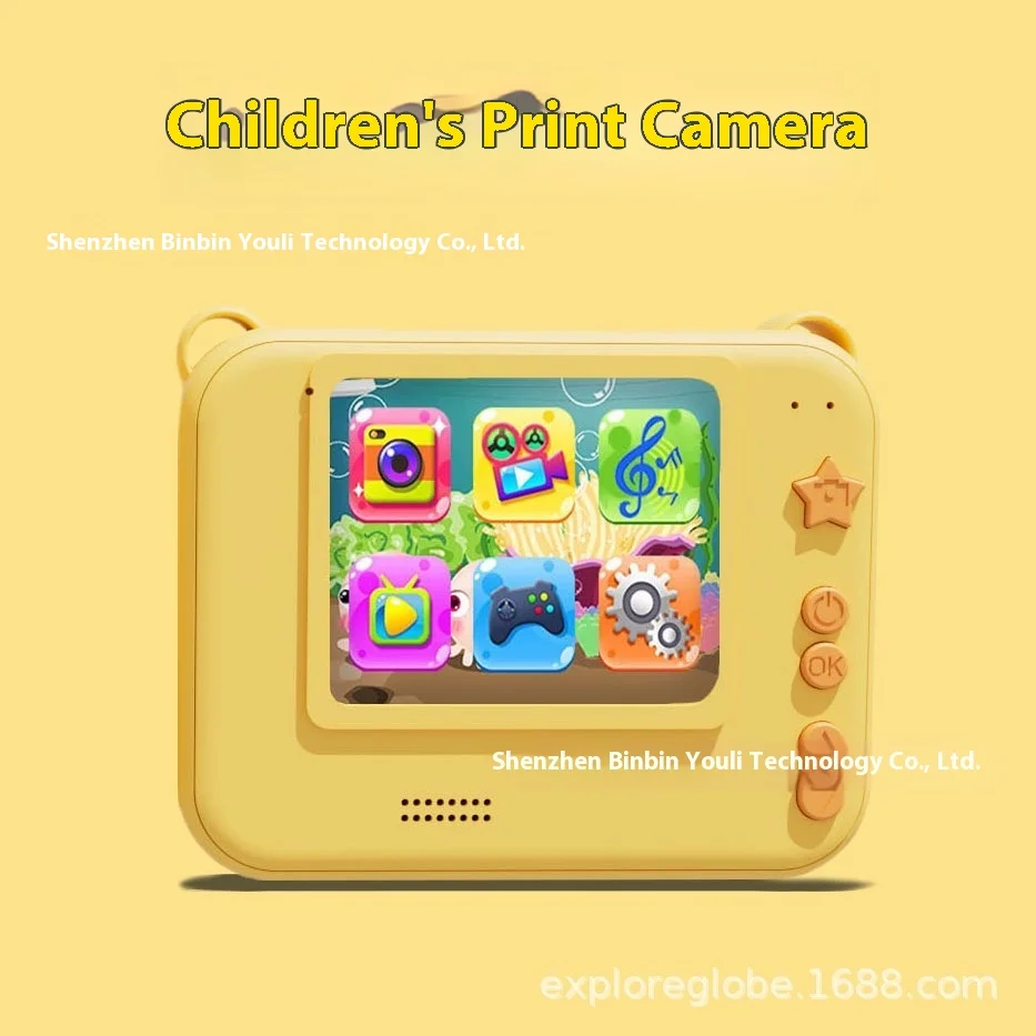 Digitale kindercamera Fotografie Instant Print Foto Kindervideorecorder Mini thermische printer Educatief verjaardagscadeau