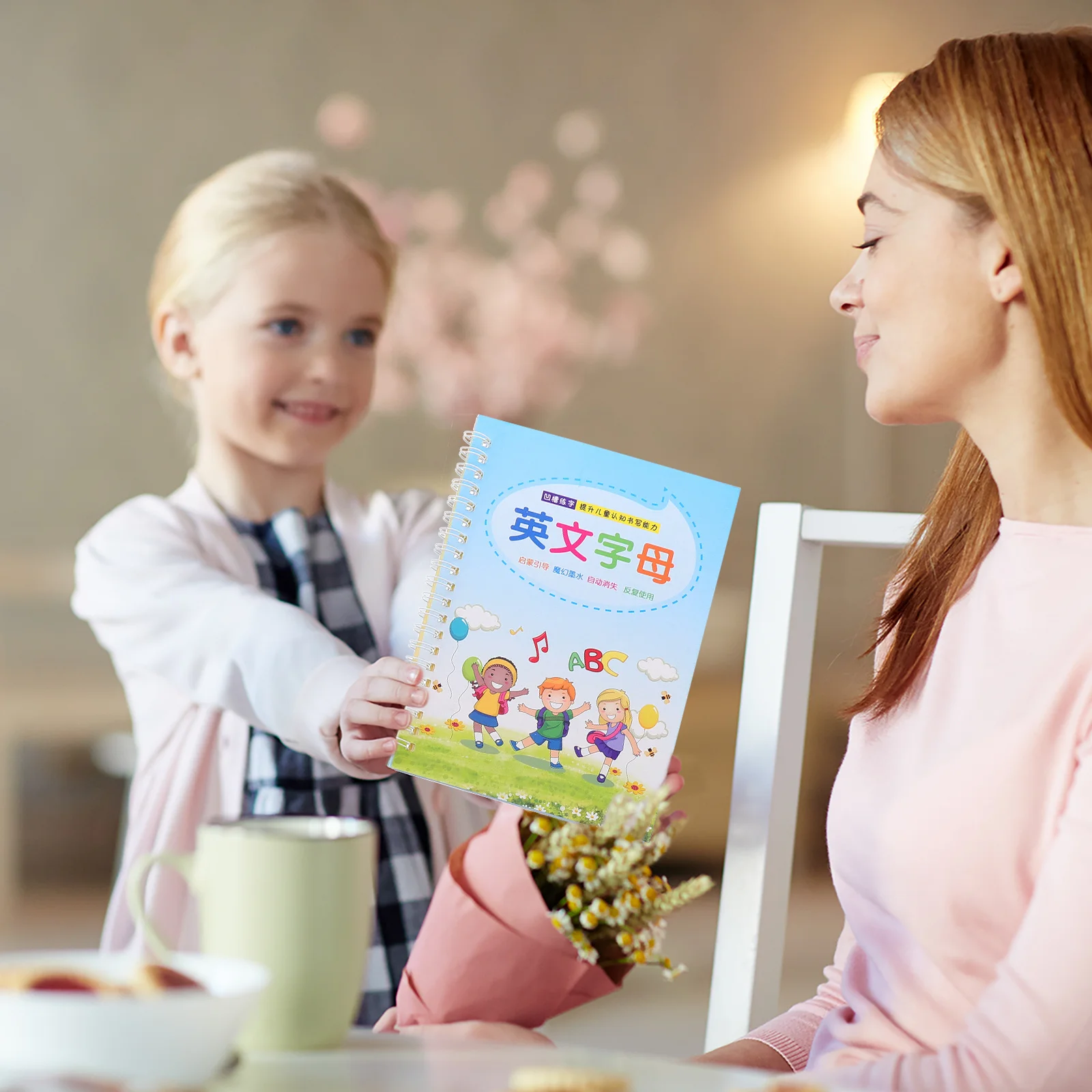 

4 Pcs Copybook Board Preschool Writing Exercise Practice Drawing Tool Paper Calligraphy