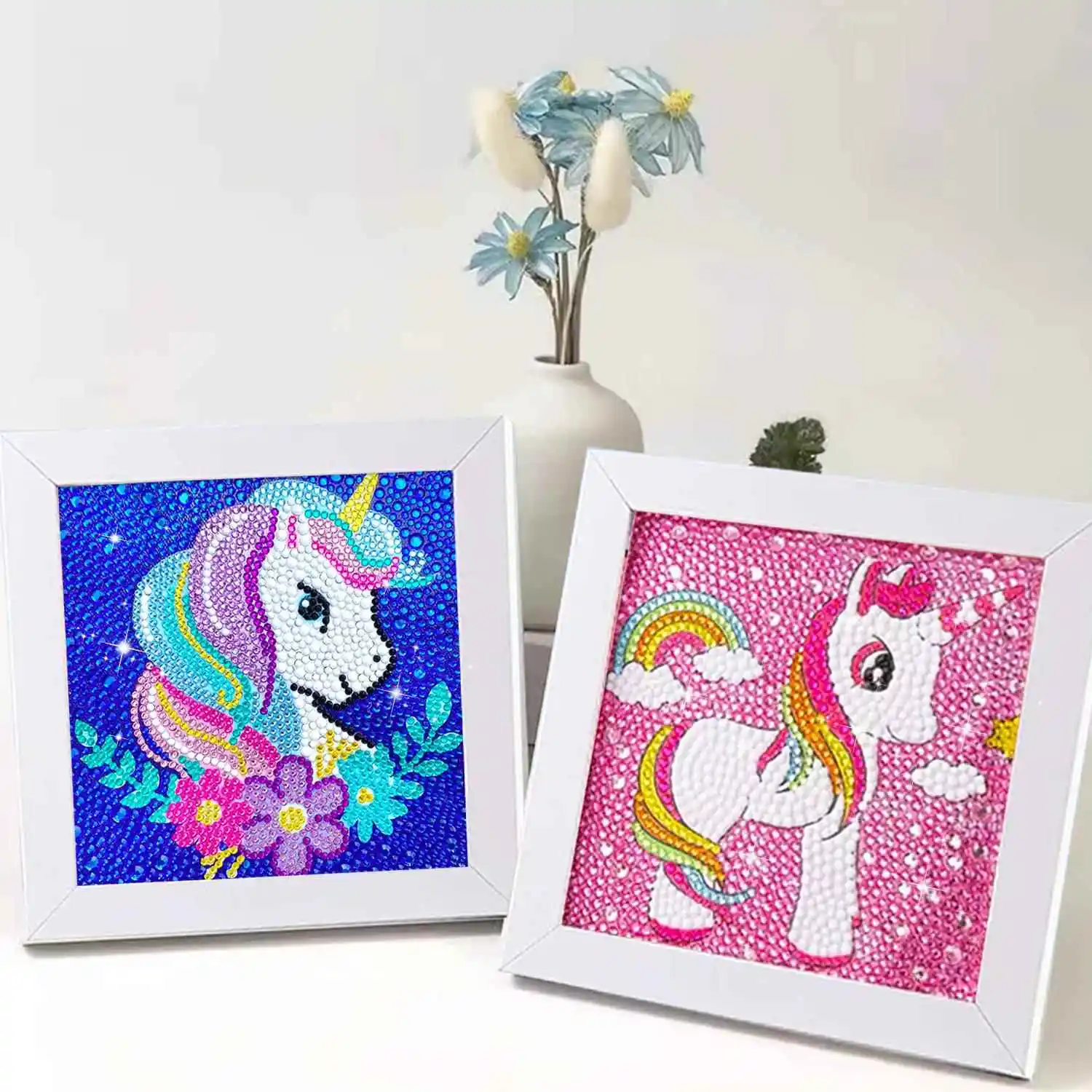 

Рамка для алмазной мозаики: детский мультяшный набор для творчества, инструменты и аксессуары для вышивки крестом для учащихся начальной школы