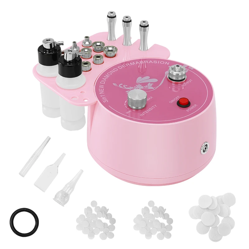 Pink Diamond Dermabrasion machine for Facial Cleansing Skin Care Device for Facial Blackhead Removal Acne Wrinkle Hydration