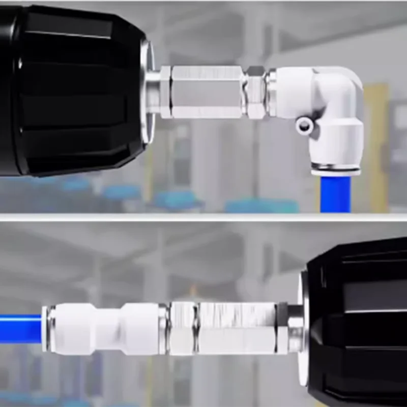 2PC SMC Type KSH / NRC Male Connector Mechanical Straight Rotary One-touch Pneumatic Fitting Rotary Pipe Fitting