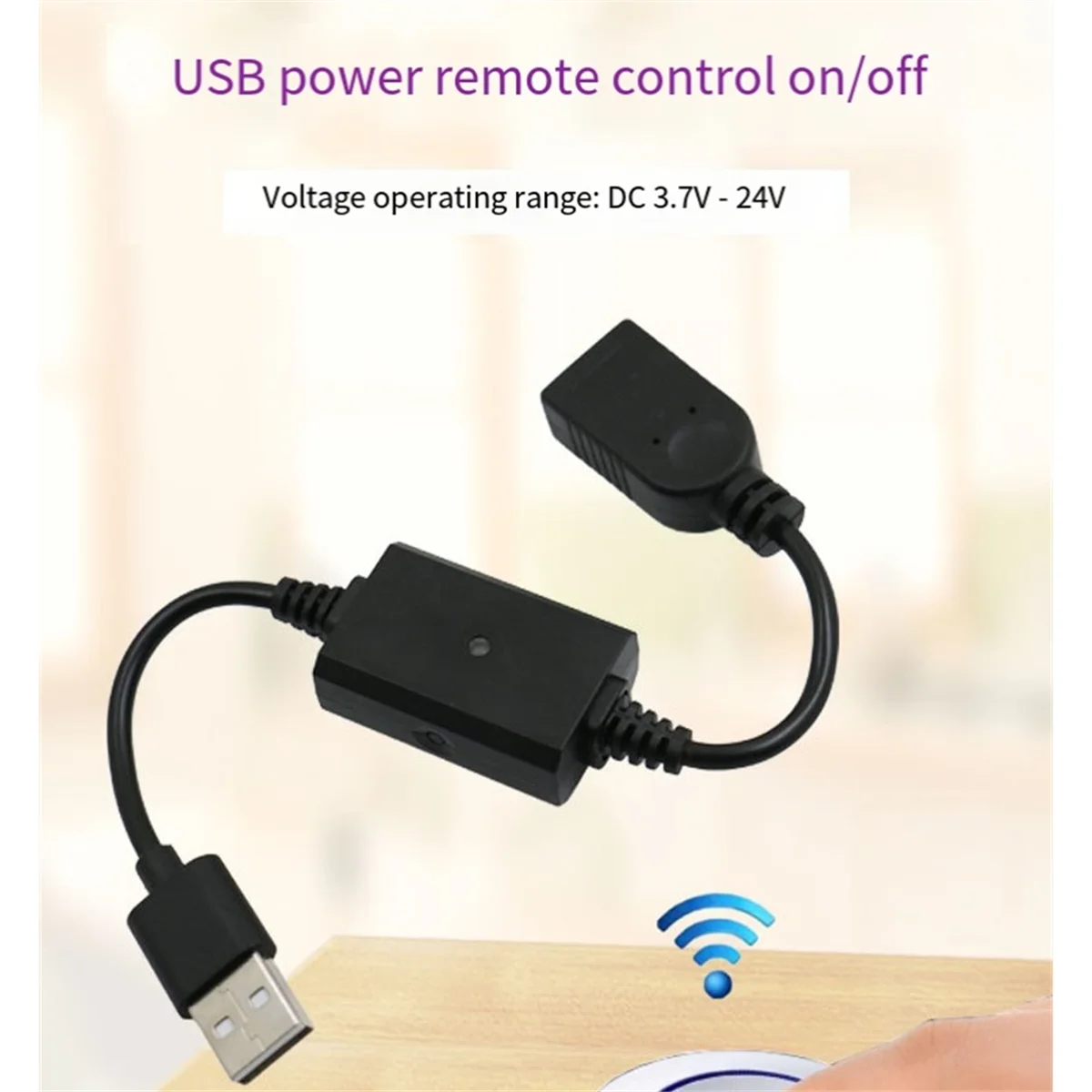 A002 DC5V USB Wireless Remote Control Switch 433mhz Drive Switch LED Light Mini Motor Bar Reading Light Fan