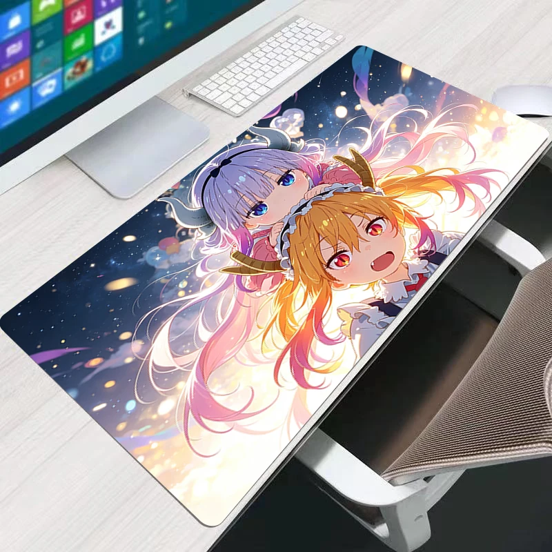 Hot Mouse Pad M-iss K-obayashis Dragon Maid kawaii Desk Mat E-sports Gamer Mousepad Anime Keyboard Pad Rubber Computer Mouse Mat