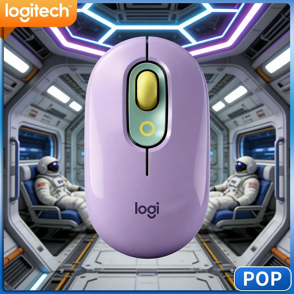 Logitech M350 POP Slim Wireless Mouse 1000DPI‑Precision Nano‑Receiver For Jewelry‑Brand‑Digital‑Design‑Staff Work