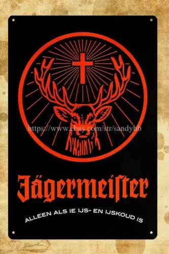 1 pcs,garage ideas Jagermeister Jager deer alcohol bar metal tin sign