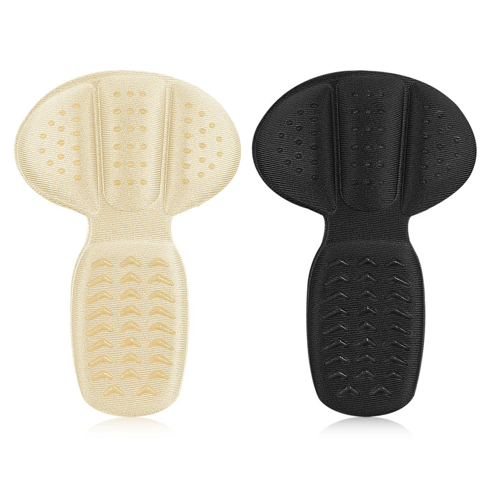 Sneakers Non Slip Heel Stickers Size Reducer T-Shaped Heel Protection Feet Pads Soft Pain Relief Shoe Filler Foot Care Pad